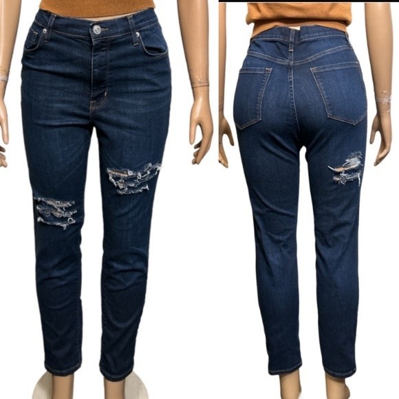 BDG Jeans TWIG High Rise Distressed Ripped Stretch Denim Skinny Size 31 - Picture 8 of 13